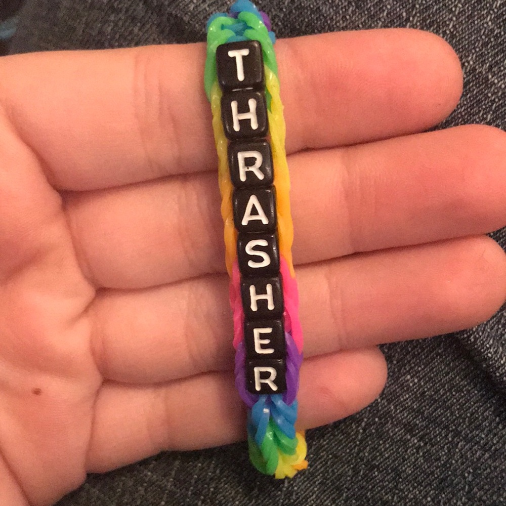 rainbowloom loom thrasher bracelet